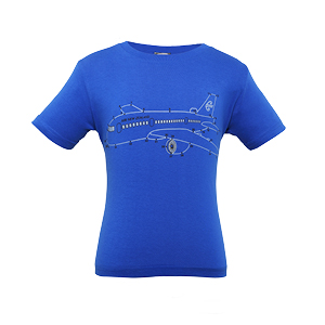 Kids Double XL T-shirt Join the Dots Royal Blue Also avaible in White